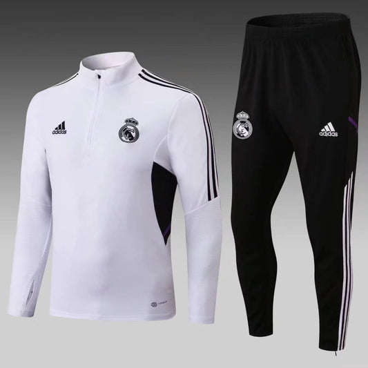 White Real Madrid Track Suit