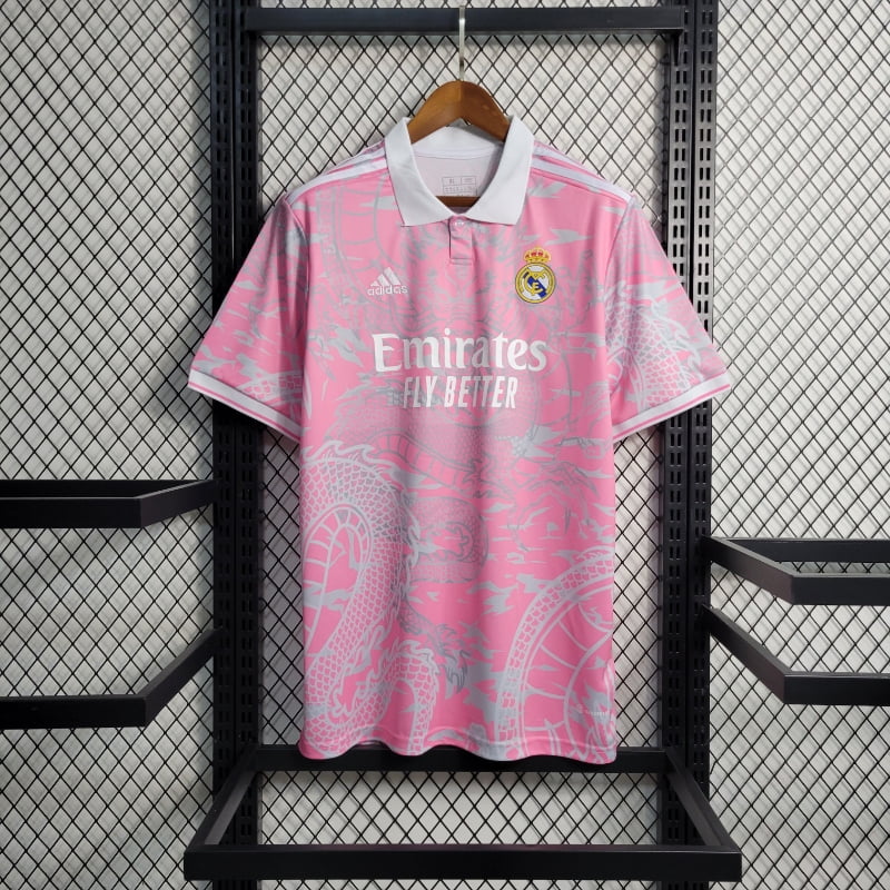 Real Madrid Pink Dragon Shirt