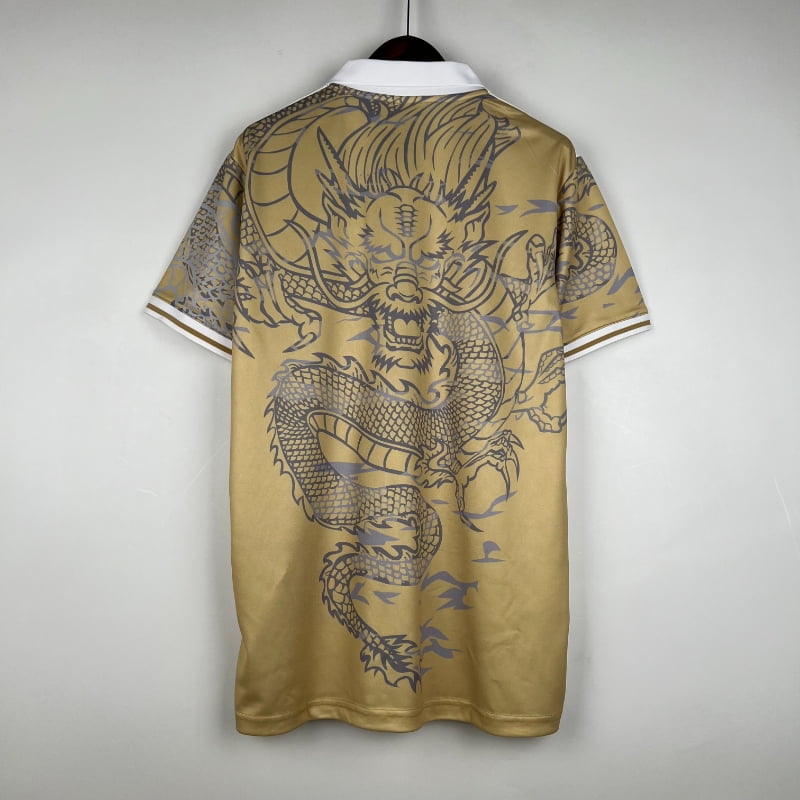 Real Madrid Gold Dragon Shirt
