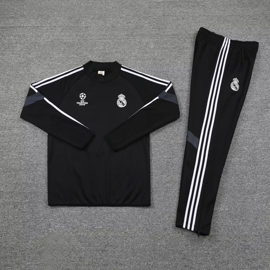Black Real Madrid Champions League Track Suit
