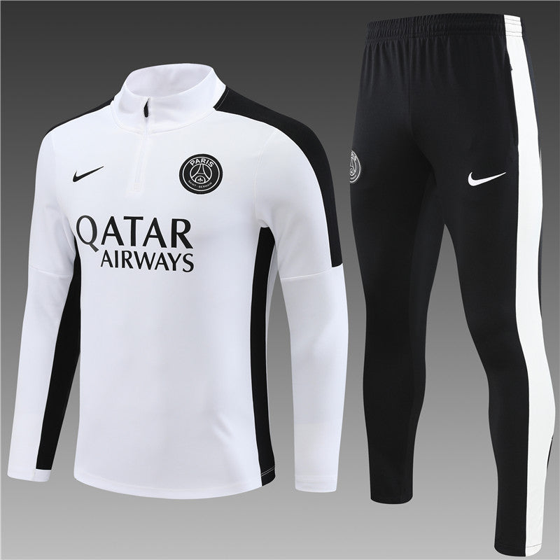 White and Black PSG Track Suit