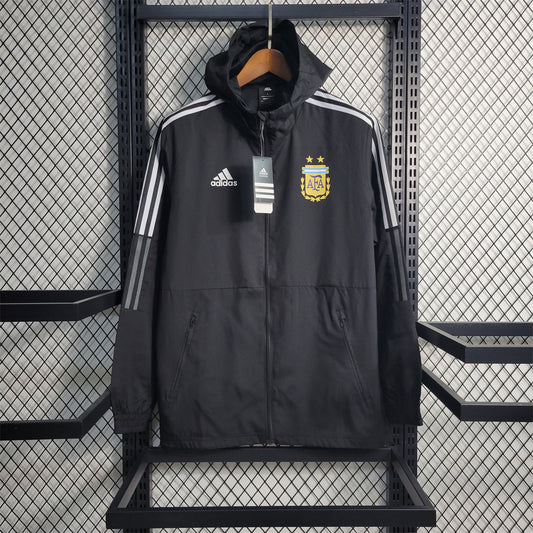 Argentina Black Windbreaker