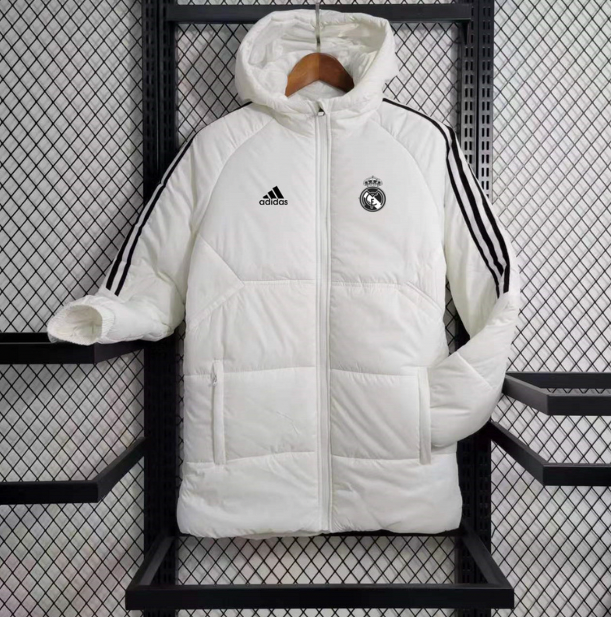 Real Madrid Puffer Jacket White