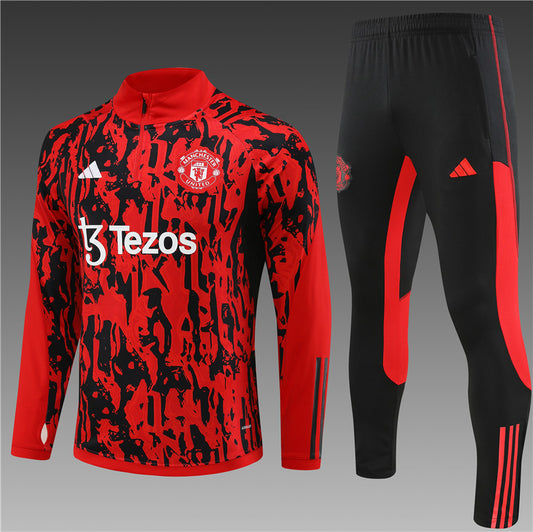 Red Manchester United Track Suit